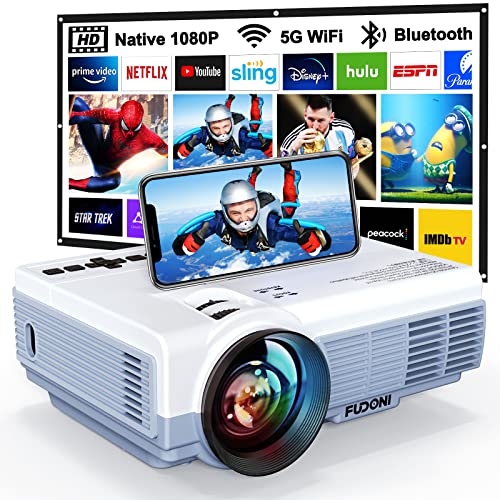 Portable Outdoor Projector with WiFi and Bluetooth