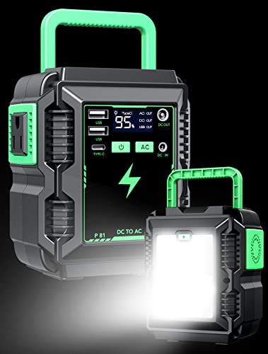 Portable Power Station with AC Outlet & USB-C PD