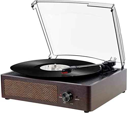 Portable Retro Record Player with Bluetooth