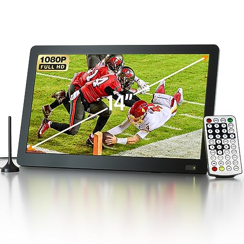 Portable TV with ATSC Tuner, Rechargeable Battery Operated Mini TV