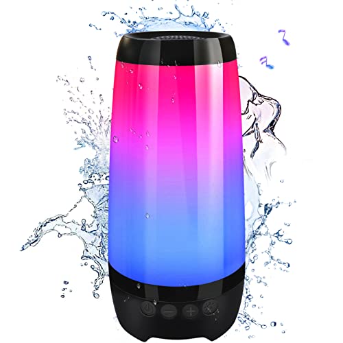 Powerful Bluetooth Speaker with Lights and Waterproof Design