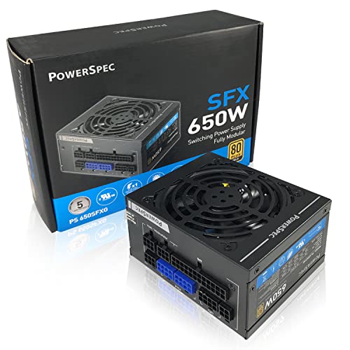 PowerSpec 650W Gold SFX Fully Modular Power Supply