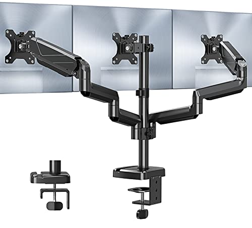 Premium Gas Spring Triple Monitor Mount