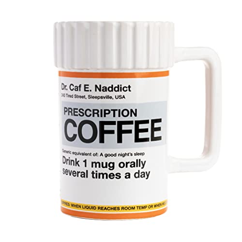 Prescription Coffee Mug - Funny Novelty Gift for Coffee Lovers