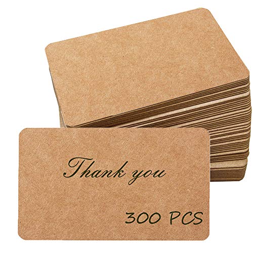 Primbeeks 300pcs Premium Kraft Paper Cards
