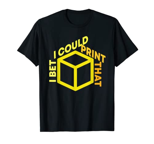 Print That 3D Printer Cube Design T-Shirt