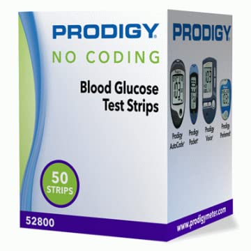 Prodigy 52800 No Coding Glucose Test Strips