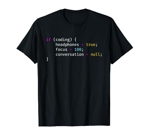 Programming If Coding Headphones Focus T-Shirt