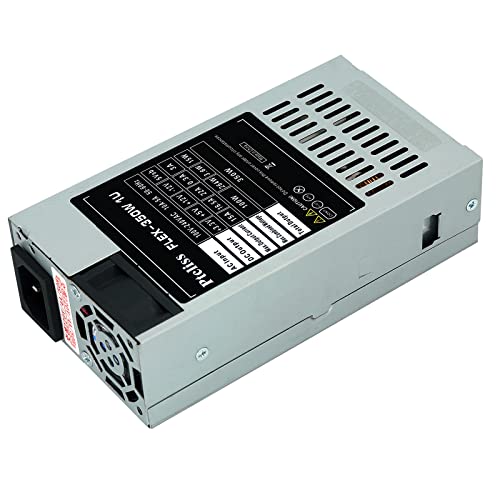 Ptcliss 350W 1U Flex ATX Power Supply with Fixed Cables with 6Pin PCIe Connector 80 Plus Bronze Efficiency,flex-350w