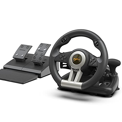 PXN PC Racing Wheel, V3II 180 Degree Universal USB Car Sim Game Steering Wheel