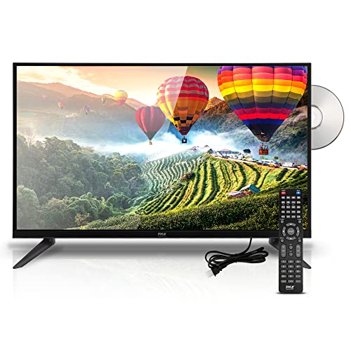 PyleUsa 32-inch 728p HD DLED Television-Hi-Res Flat Screen Monitor TV with HDMI, RCA, Multimedia Disk Combo,Headphones, Full Range Stereo Speaker,Mounts on Wall,Works w/Mac PC, Includes Remote Control