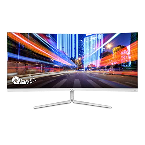 Qian 30" Ultra Wide FHD 1080P Curved Computer Monitor