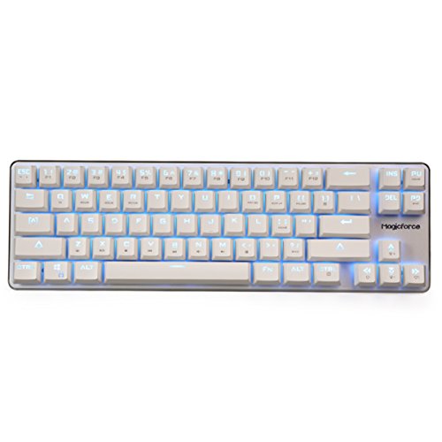 Qisan Mini Design Gaming Keyboard 68-Keys White