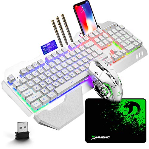 Rainbow LED Wireless Gaming Keyboard and Mouse