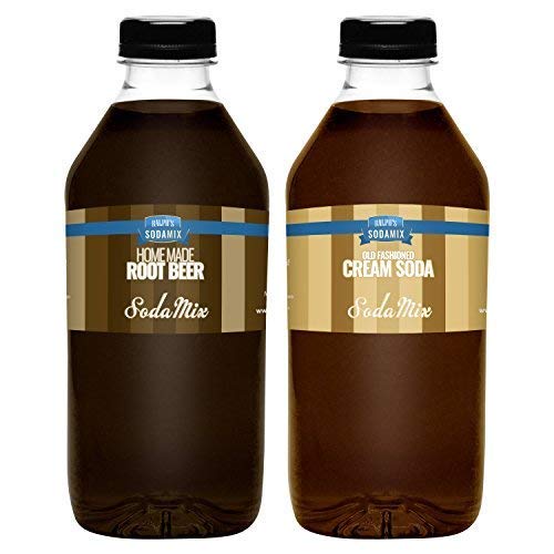 Ralph's 32oz (Quart) TWO Pack Sparkling Water Soda Maker Flavors | Root Beer | Cream Soda | Sodamix