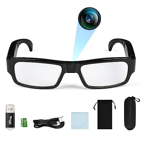 Rawtop Camera Glasses - HD Spy Camera Glasses - Portable Wearable Eye Glasses