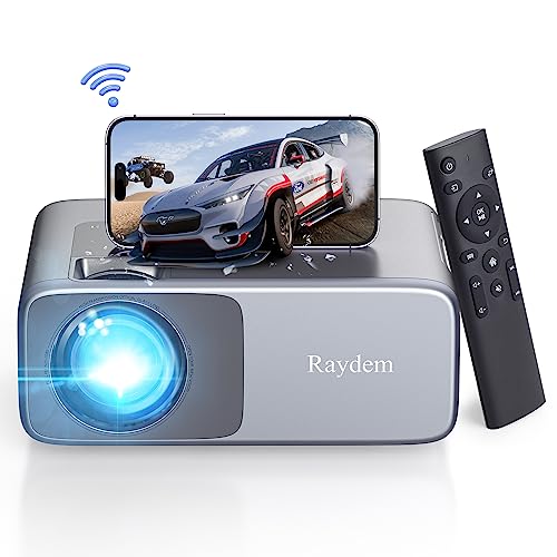 Raydem 1080P Full HD Movie Projector with WiFi and Bluetooth