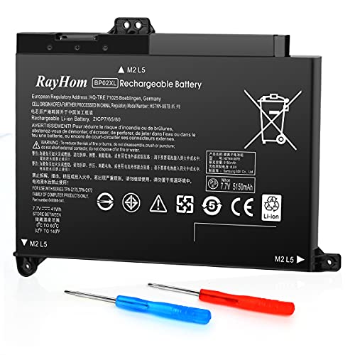 RayHom BP02XL 849909-850 Battery Replacement for HP Pavilion Notebook PC 15-AU 15-AW Series 15-AU057CL 15-AU000 15-AU010WM 15-AU018WM 15T-AW000 15Z-AW000-BPO2XL Battery for HP-12 Months Warrant