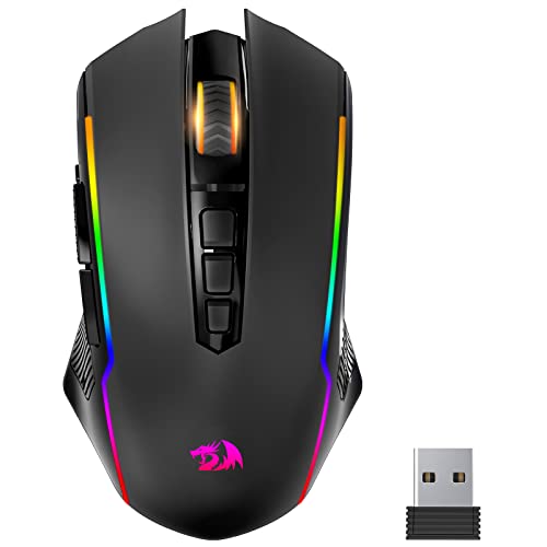 Redragon Gaming Mouse, Wireless Mouse Gaming with RGB Backlit, 8000 DPI