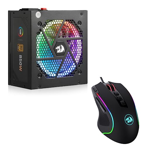 Redragon M612 Gaming Mouse and PSU 850W Power Supply Bundle
