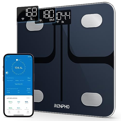 RENPHO Wi-Fi Bluetooth Scale - Smart Digital Bathroom Weight BMI Body Fat Scale