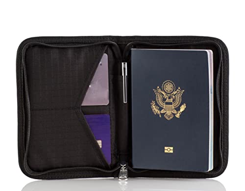 RFID-Blocking Travel Wallet & Passport Holder