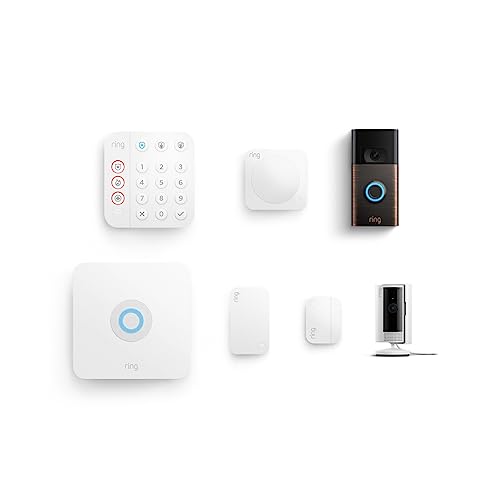 Ring Video Doorbell bundle with Indoor Cam and Alarm 5-Piece