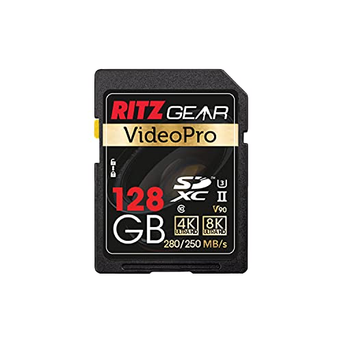 Ritz Gear 128GB High-Speed SDXC UHS-II SD Card