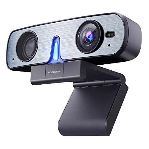 ROCWARE RC08 1080P Webcam - Superior Video Quality and Advanced Features