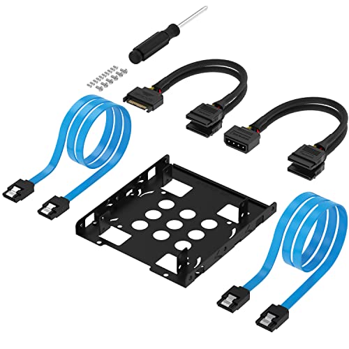 SABRENT 3.5 Inch to x2 SSD / 2.5 Inch Internal Hard Drive Mounting Kit