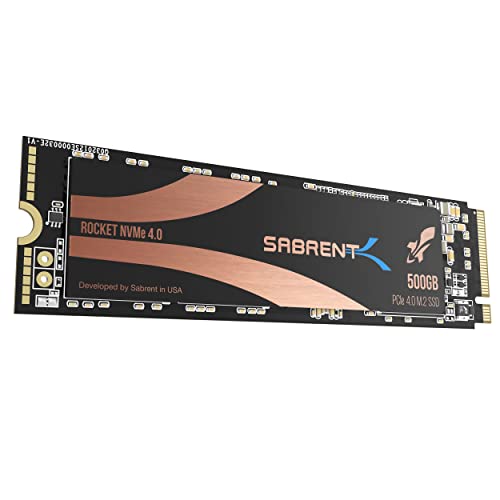 SABRENT 500GB Rocket Nvme PCIe 4.0 M.2 2280 Internal SSD