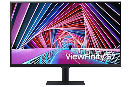 SAMSUNG 32 Inch 4K UHD Monitor, Computer Monitor, Wide HDMI Monitor HDR 10 (1 Billion Colors), 3 Sided Borderless Design, TUV-Certified Intelligent Eye Care, S70A (LS32A700NWNXZA),Black