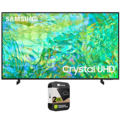 SAMSUNG Crystal UHD 4K Smart TV Bundle with 2 YR CPS Enhanced Protection Pack
