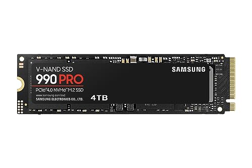 Samsung 990 PRO SSD 4TB PCIe 4.0 M.2 2280 Internal Solid State Hard Drive