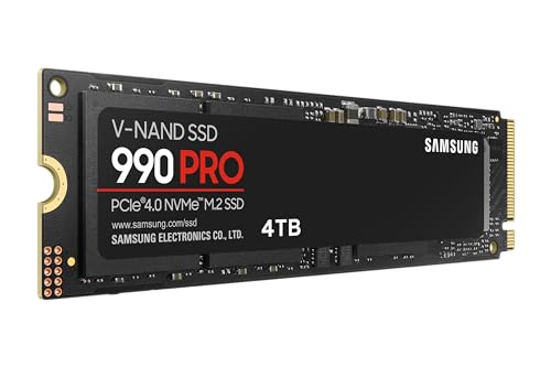 SAMSUNG SSD 4TB 990 PRO PCIe 4.0 x4 NVMe 2.0 M.2 2280