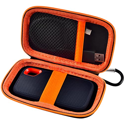 SanDisk 1TB 2TB 500GB Extreme Portable SSD Case (Orange)