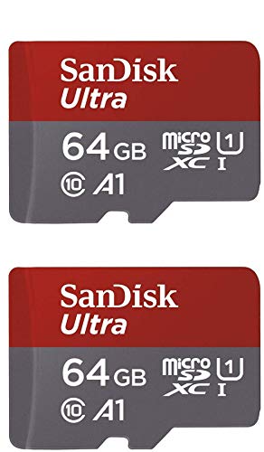 SanDisk 64GB X2 (128GB) MicroSD HC Ultra Uhs-1 Memory Card