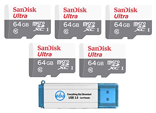 SanDisk Ultra 64GB microSDXC Memory Card Bundle