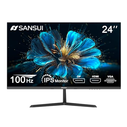SANSUI 24 inch IPS Display Computer Monitor