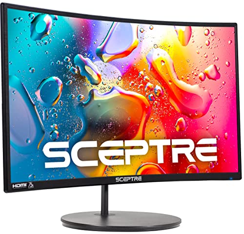 Sceptre 27-Inch Curved LED Monitor with Speakers