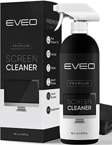 Flawless Screen Cleaner Spray with Microfiber Cleaning Cloth for