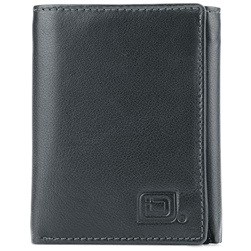 Secure and Stylish Leather Trifold Wallets for Men