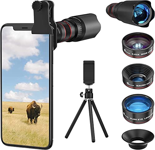 Selvim Phone Camera Lens Kit 7 in 1 with High-quality Lenses