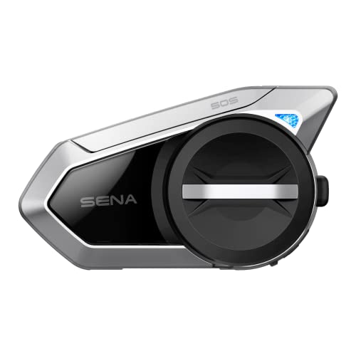 Sena 50S Motorcycle Jog Dial Communication Bluetooth Headset w/Sound by Harman Kardon Integrated Mesh Intercom System Premium Microphone & Speakers