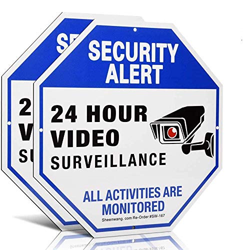 Sheenwang Security Camera Sign
