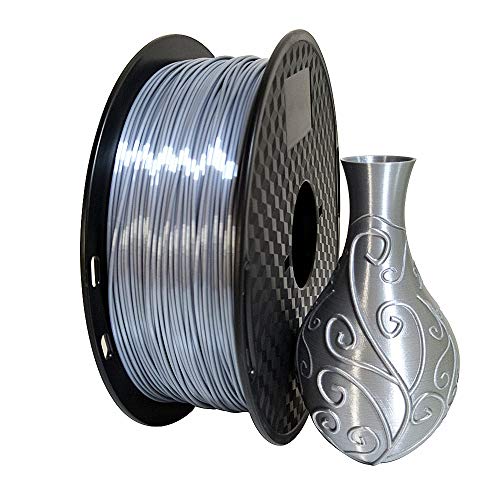 Shiny Silk Silver PLA 3D Printer Filament