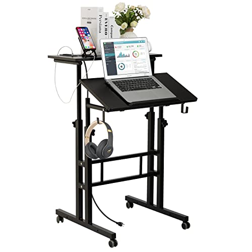 SIDUCAL Adjustable Laptop Stand with USB Ports