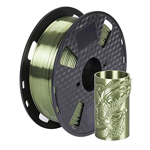 Silk Green Bronze PLA 3D Printer Filament