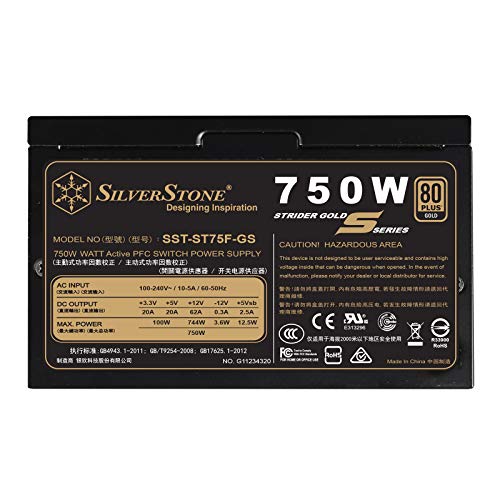 SilverStone Technology 750W Computer PSU with 80 Plus Gold