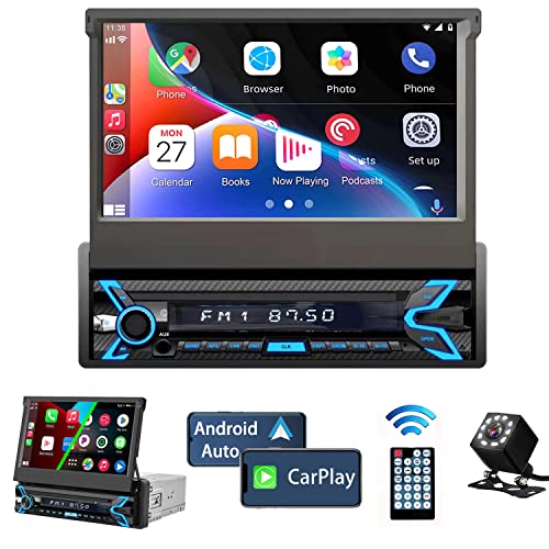 Single Din Car Stereo with Apple Carplay & Android Auto